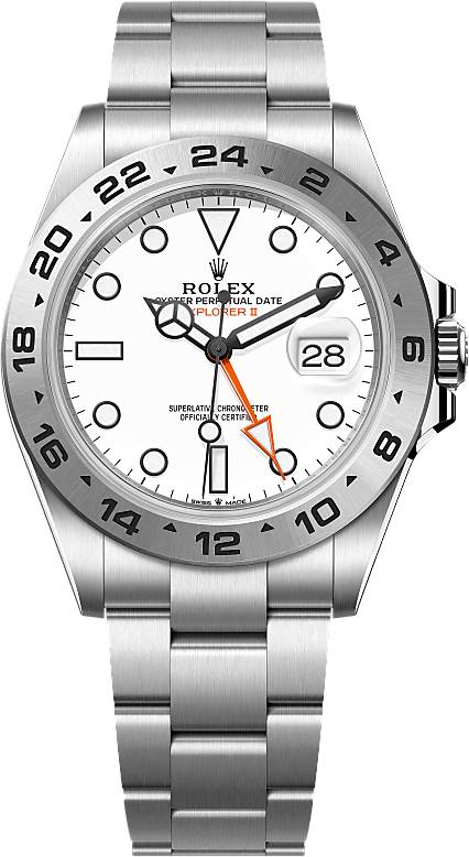 Official Rolex Explorer II reference 226570, white dial