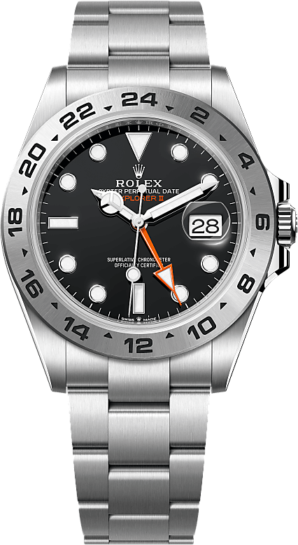 Official Rolex Explorer II reference 226570, black dial