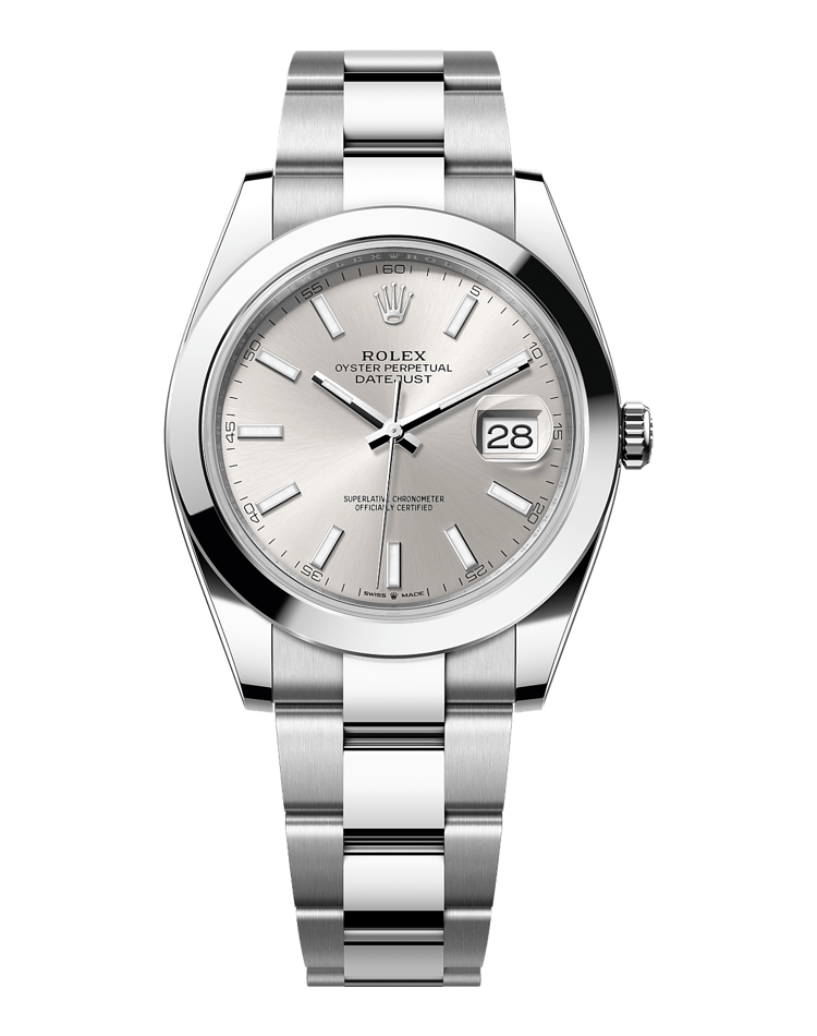 Official Rolex Datejust 41 126300, silver dial