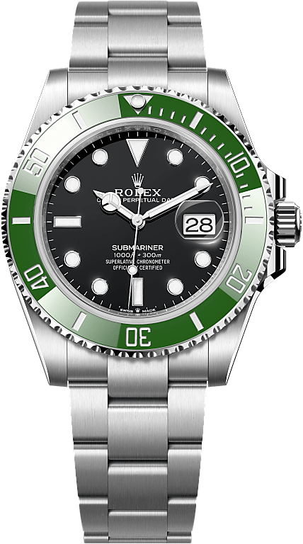 Official Rolex Submariner Date reference 126610LV, black dial