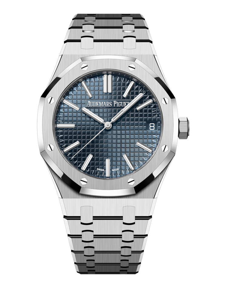 Official Audemars Piguet Royal Oak Selfwinding 15510ST.OO.1320ST.01, blue nuit, nuage 50 · grande tapisserie dial