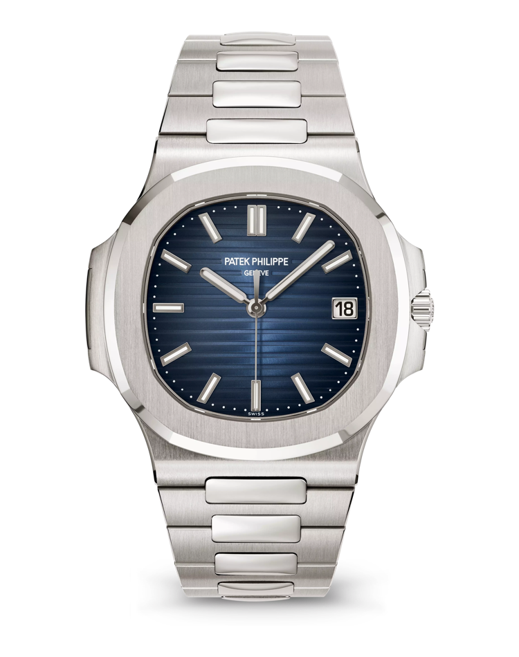 Official Patek Philippe Nautilus 5811/1G-001, sunburst blue with black-gradient rim dial