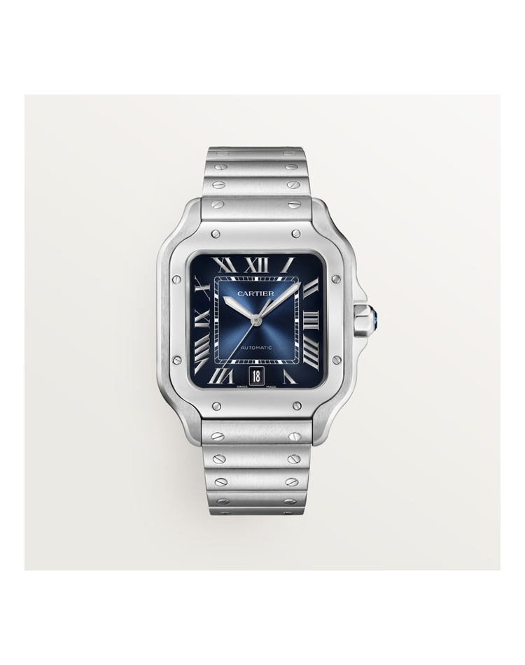 Official Cartier Santos de Cartier — Large WSSA0071, graduated blue dial dial
