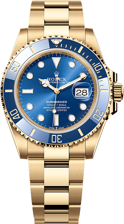 Official Rolex Submariner Date reference 126618LB, royal blue dial