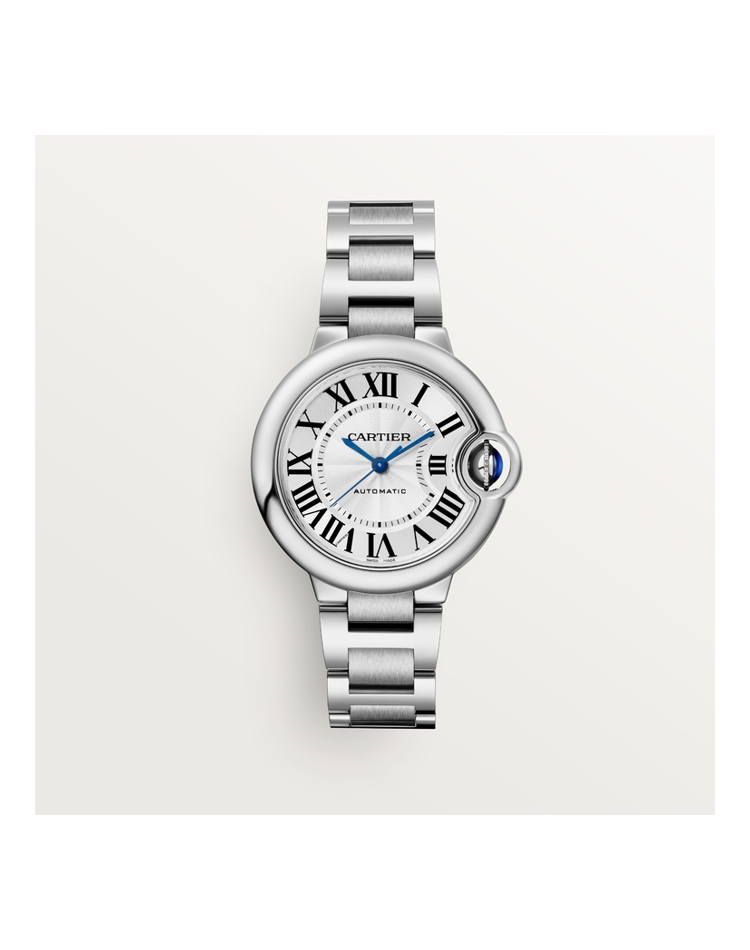 Official Cartier Ballon Bleu de Cartier WSBB0044, silver guilloché dial