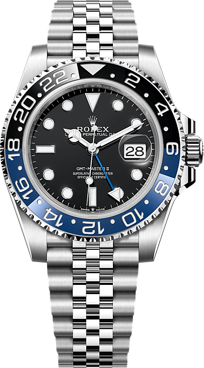 Official Rolex GMT-Master II reference 126710BLNR, black dial