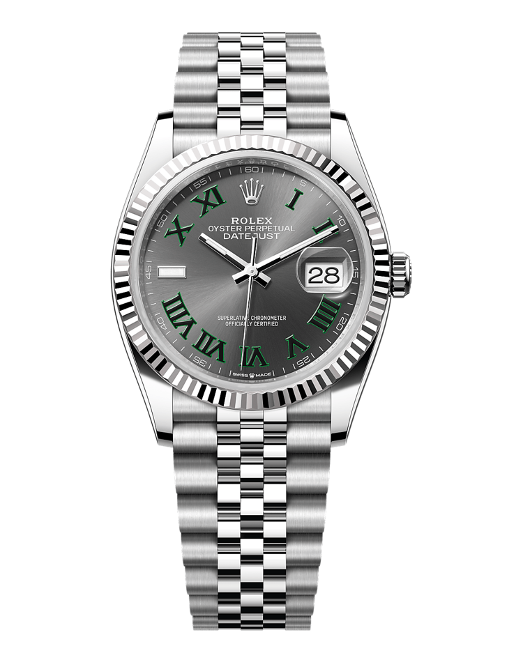 Official Rolex Datejust 36 126234, slate dial