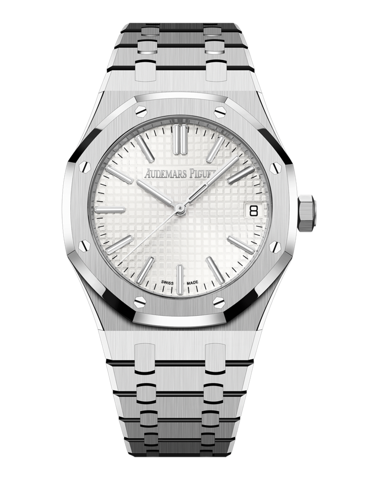 Official Audemars Piguet Royal Oak Selfwinding 15510ST.OO.1320ST.03, silver-toned · grande tapisserie dial