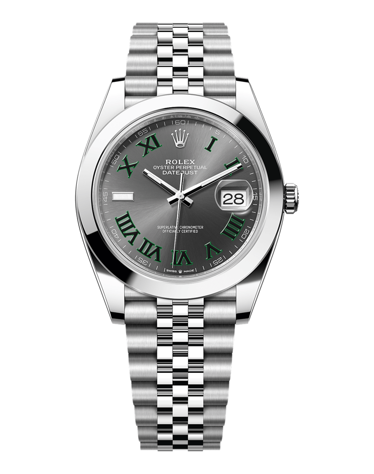 Official Rolex Datejust 41 126300, slate dial