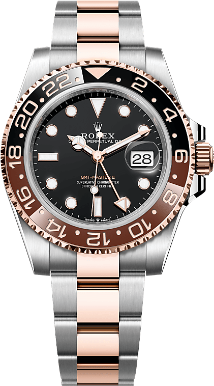 Official Rolex GMT-Master II reference 126711CHNR, black dial
