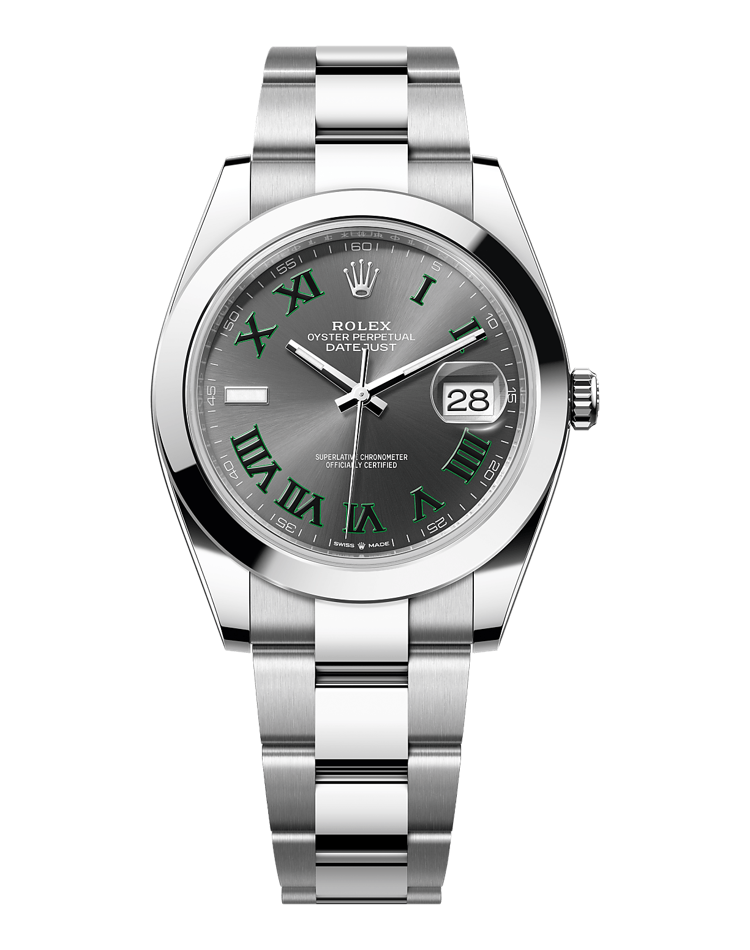 Official Rolex Datejust 41 126300, slate dial