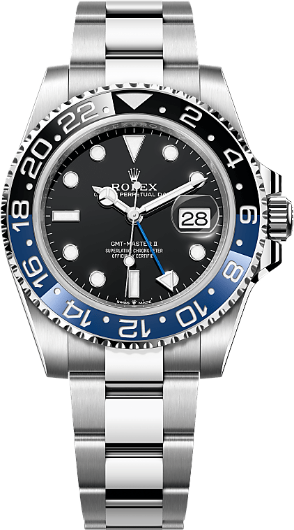 Official Rolex GMT-Master II reference 126710BLNR, black dial