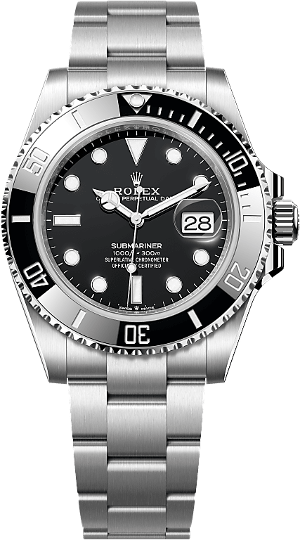 Official Rolex Submariner Date reference 126610LN, black dial